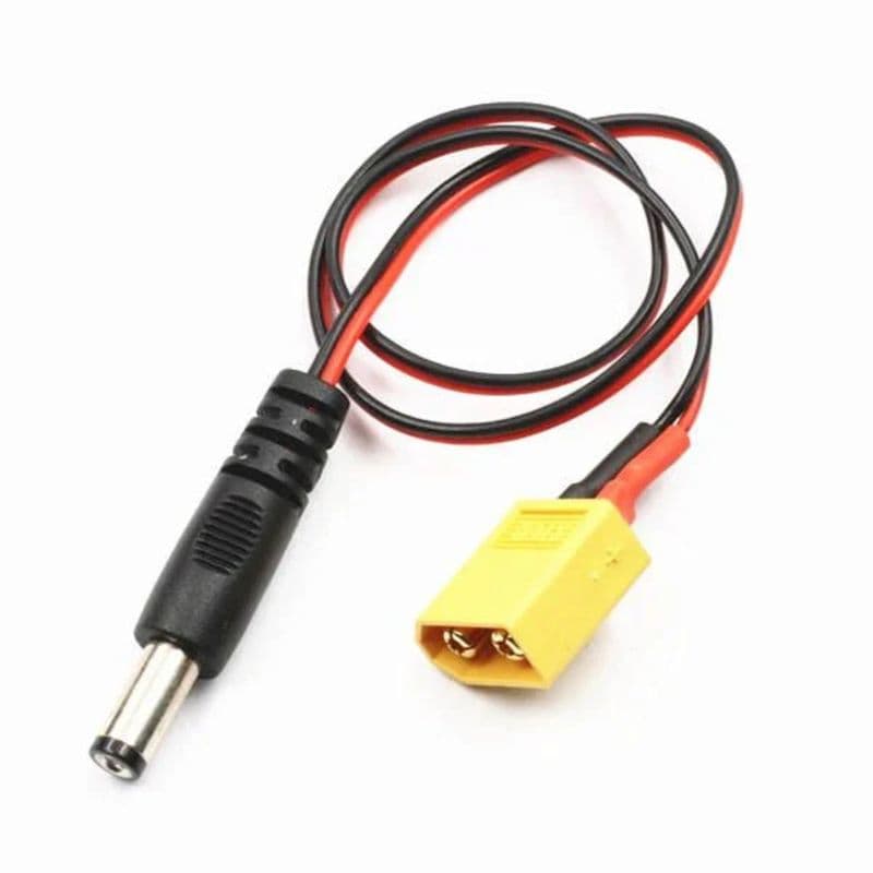 XT60 Male to DC Jack Male Plug Connector - View 1