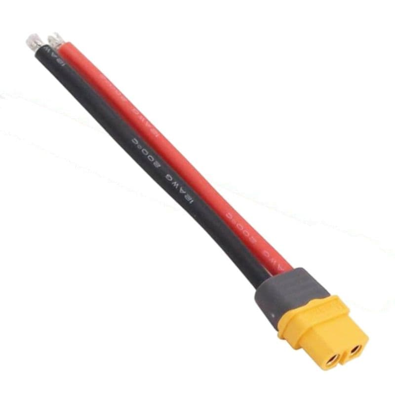 XT60H-F Female Connector With 12AWG 10CM Power Cable - View 1