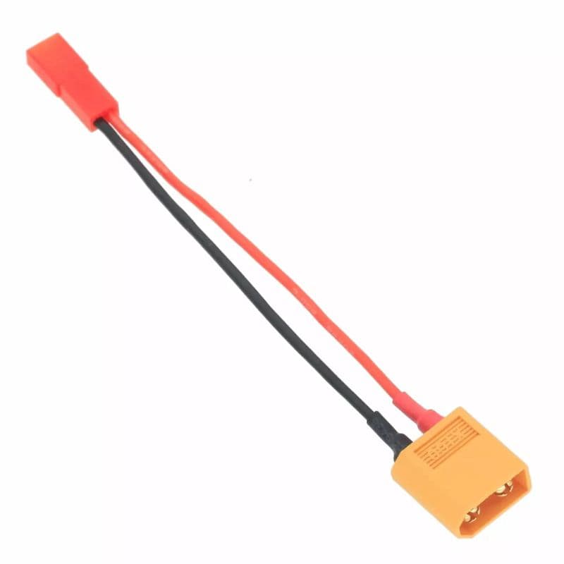 XT60 Female To JST Male Adapter With 10cm 22AWG Wire - View 1