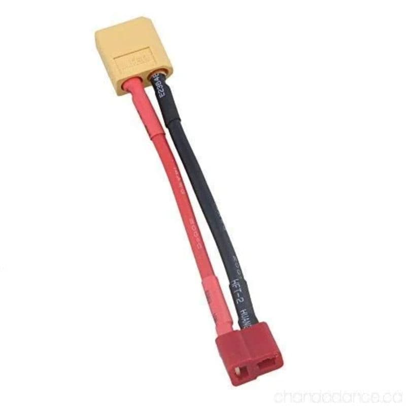 XT60 Male To T Plug Female Connector With 14AWG Wire - View 1