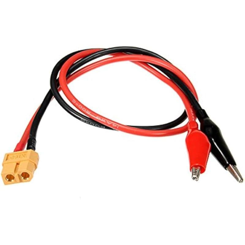 Alligator Clips to XT60 Female Adapter Cable DW-Alligator - View 1