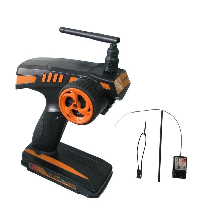 Flysky FS-GT2 Transmitter with FS-GR3E Receiver for Rc Car/Boat - View 1
