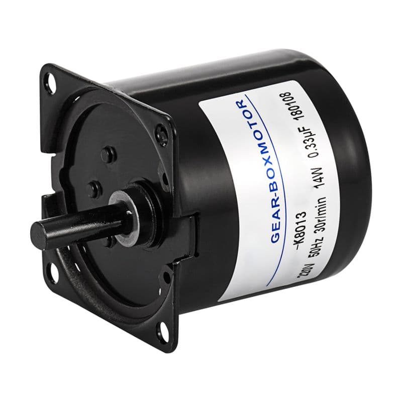 B60KTYZ 220V 10 RPM Torque 25 Kg-cm Side Shaft AC Synchronous Gear 0.33µf Industrial Grade, Highly Reliable and Full Copper Motor - View 1