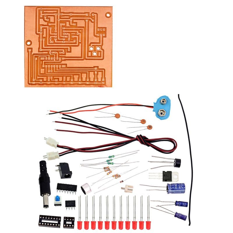 Moving LED Light When An Audio Signal Is Provided - View 1