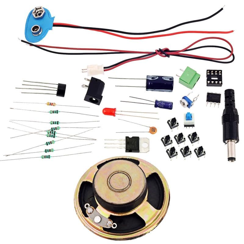 Simple electronic 555 timer keyboard - View 3