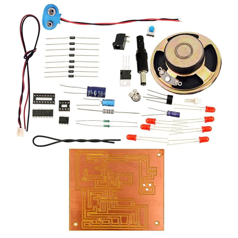 Clock with LED Pendulum & Tick Tock Sound - View 1