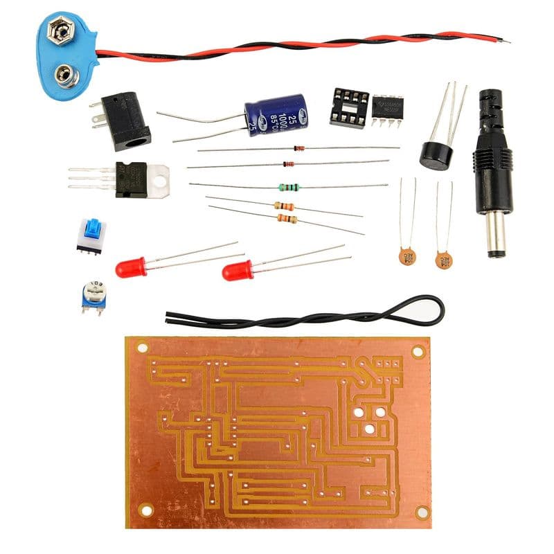DIY PWM Lamp dimmer using 555 IC - View 1