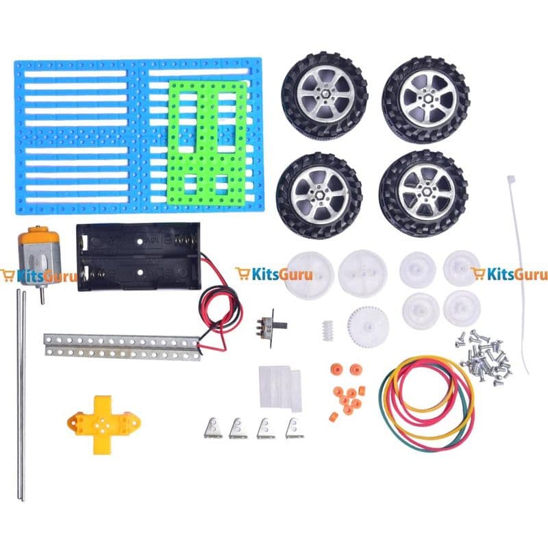 DIY 3-Gear Speed Variable Car – Brain Development STEM Toy - View 2