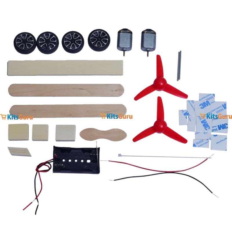 DIY Double Propeller Glider – Wooden Aircraft STEM Toy - View 2