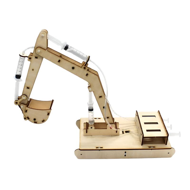 DIY Hydraulic Excavator – Wooden STEM Educational Toy - View 1