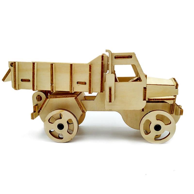 3D Wooden Puzzle Solar-Powered Truck – Build & Play STEM Toy - View 2