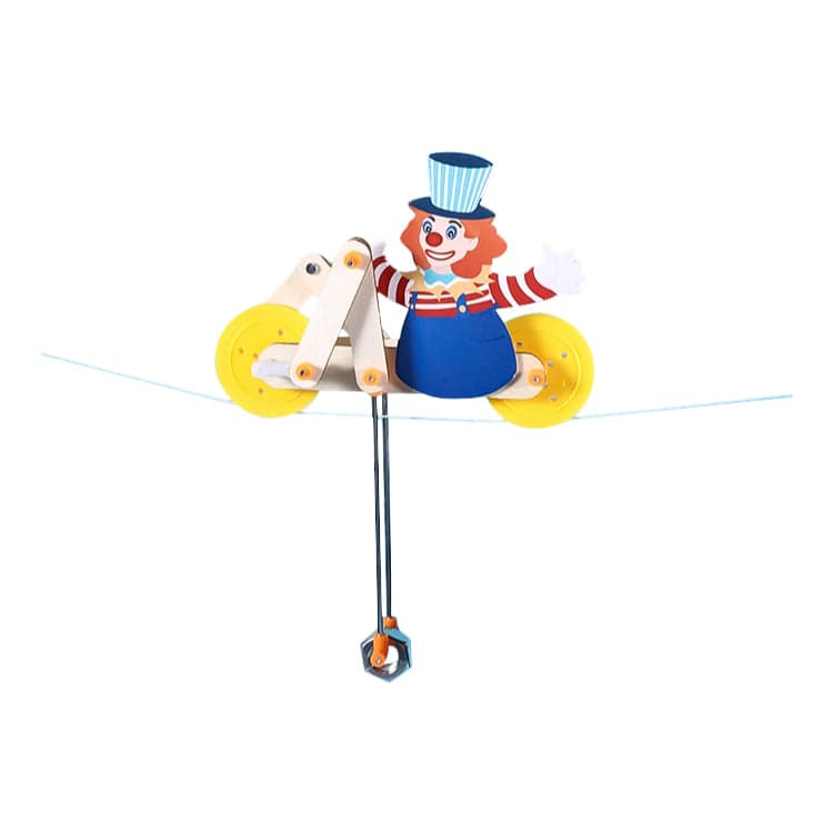 Sky High! DIY Clown Bicycle on Rope STEM Project - View 2