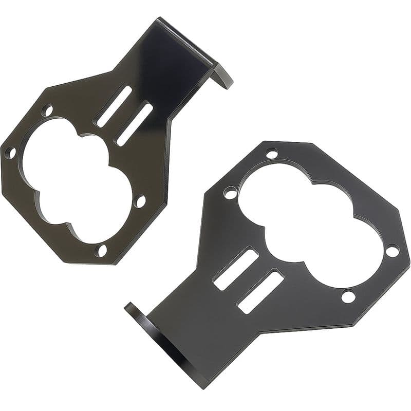 Black Cartoon ultrasonic sensor fixing bracket HC-SR04 (No Screws) - View 1