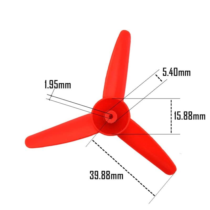 80mm 3-Blade Fan Propeller for Micro DC Motor & RC Boats - View 3