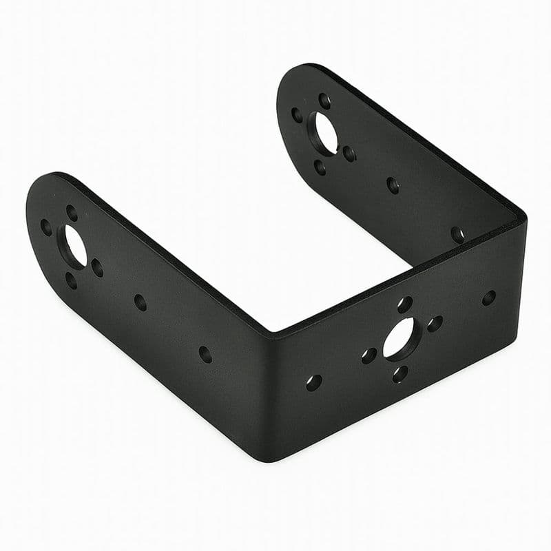 Black Long U-Shaped Bracket Without Screw - View 3