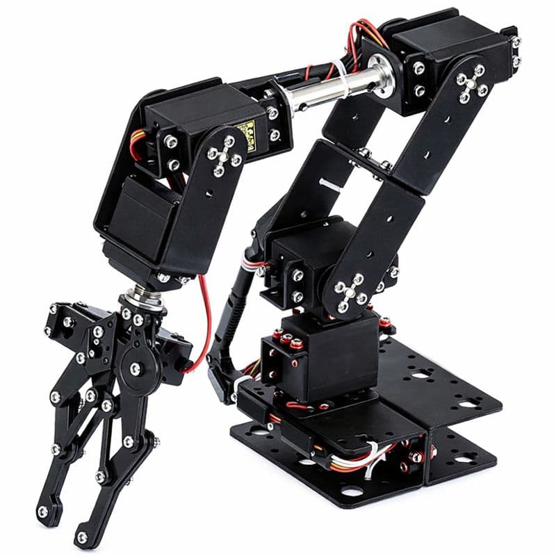 6DOF Metal Robot Arm with Mechanical Clamp Claw Without Servo - View 1
