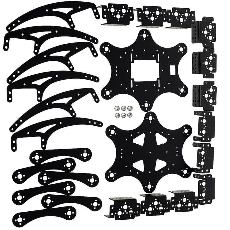 18DOF Aluminum Hexapod Spider with Six Legs 3DOF each Without Servo - View 3