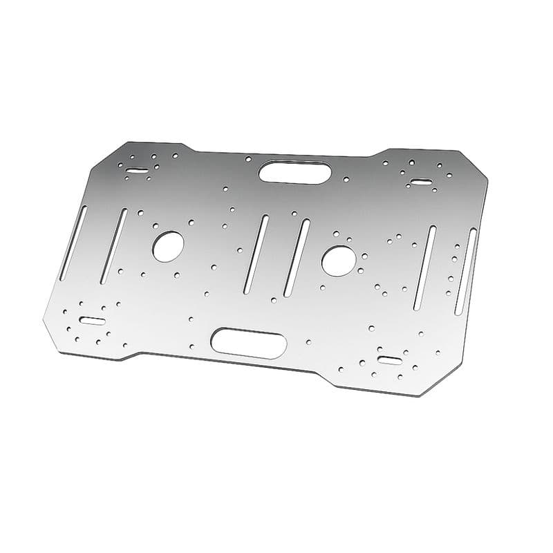 Large Size Smart Car Chassis Bottom Plate 4WD Four Wheel Drive Single layer Aluminium Alloy - View 1