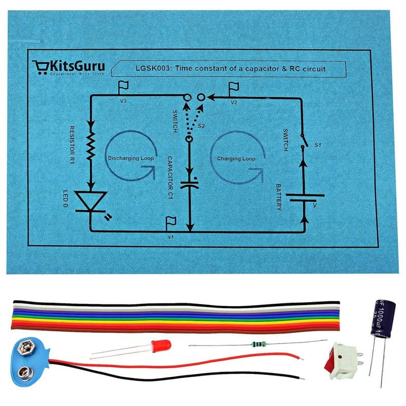 Time Constant Of A Capacitor & RC Circuit - View 1