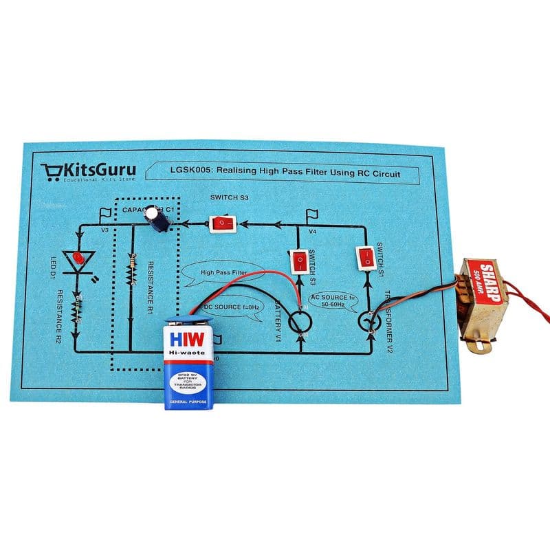 High Pass Filter Using RC Circuit - View 2