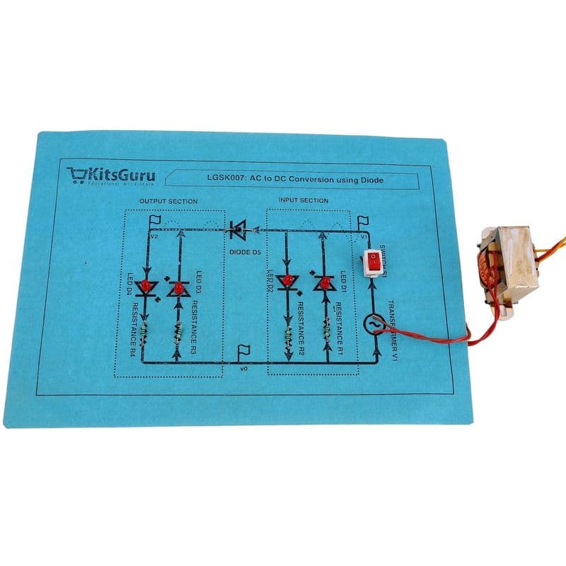 AC to DC Conversion using Diode (Full-wave rectifier) - View 2