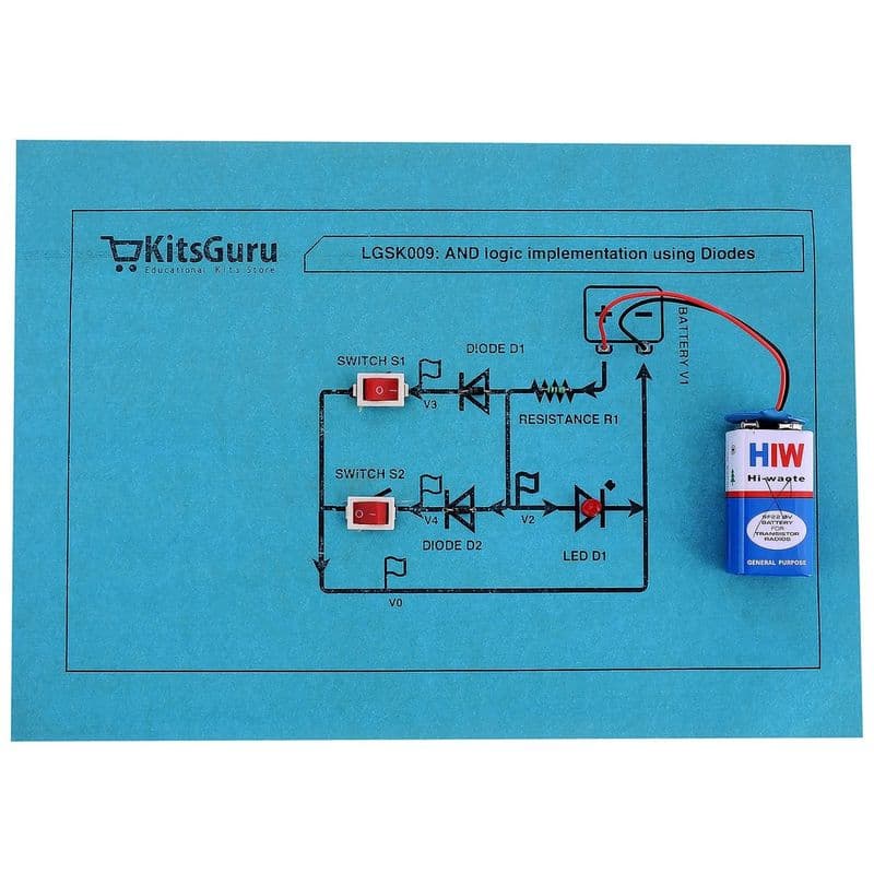 AND Logic Implementation Using Diodes - View 2