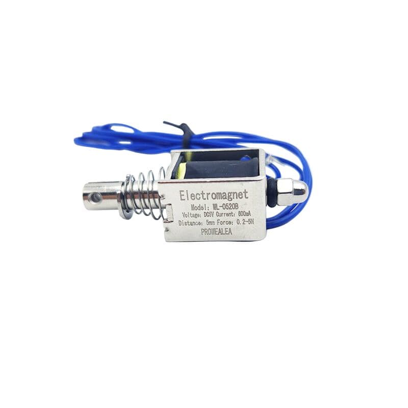 DC 5V, Force 0.2N - 5N Solenoid Pull Push long stroke Electromagnet Industrial Grade - View 2