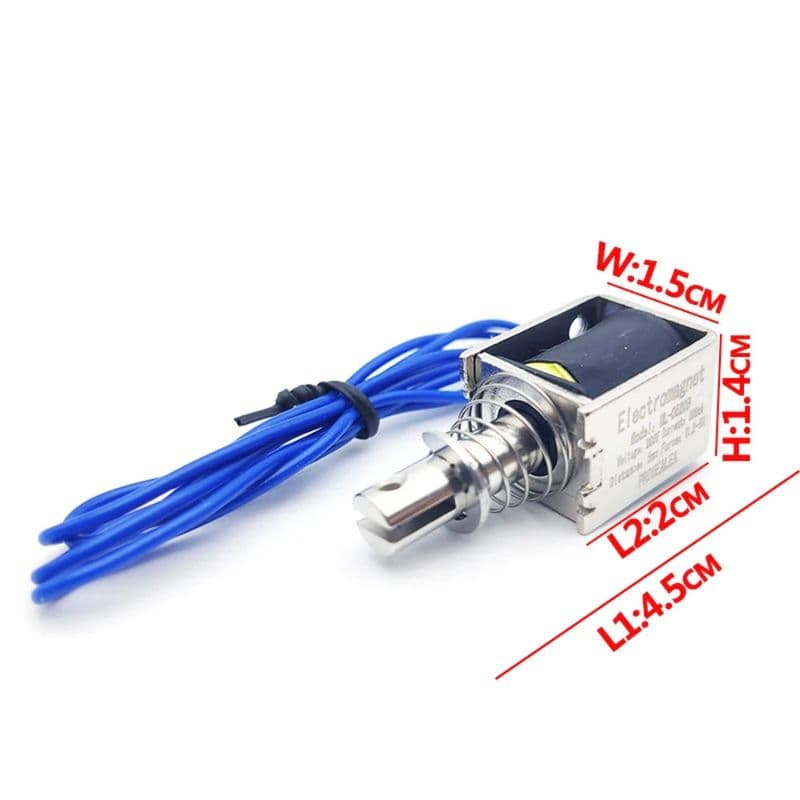 DC 5V, Force 0.2N - 5N Solenoid Pull Push long stroke Electromagnet Industrial Grade - View 3