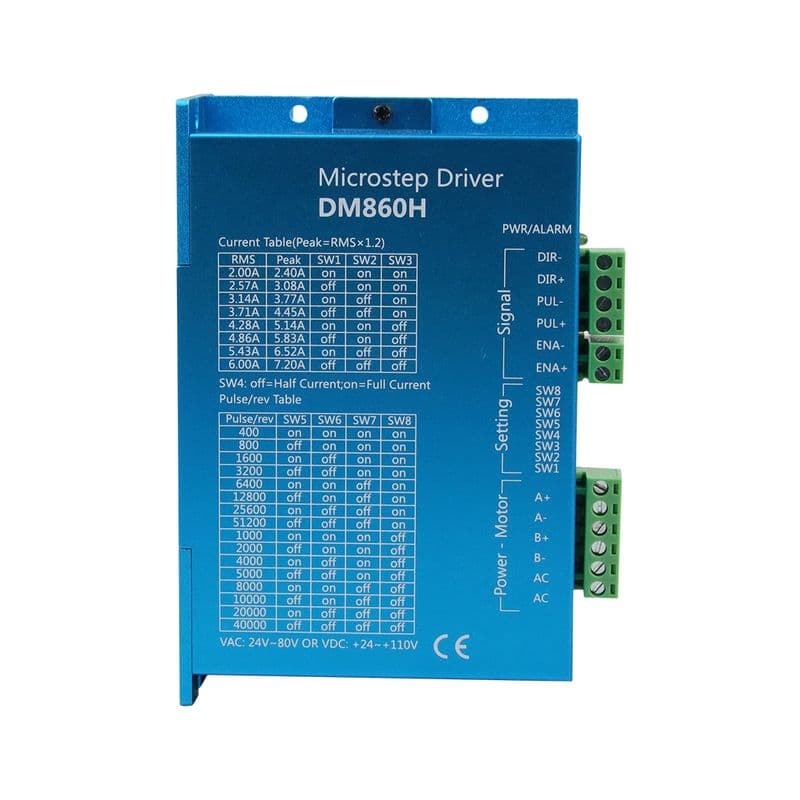 DM860H Blue Industrial Grade Digital Stepper Motor Driver CNC MicroStep Driver - View 1