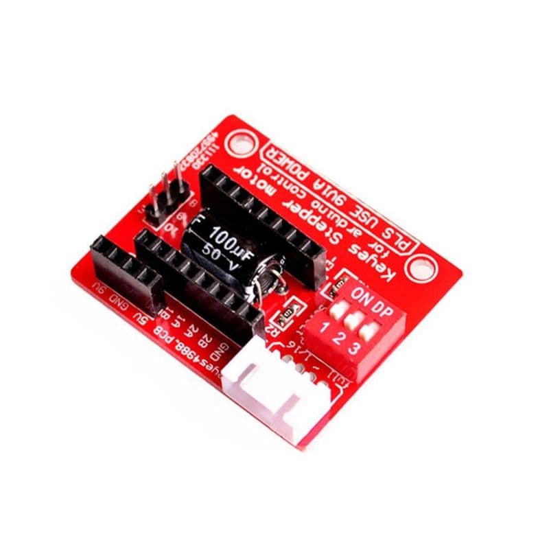 A4988 Stepper Motor Driver Controller Board- RED - View 2