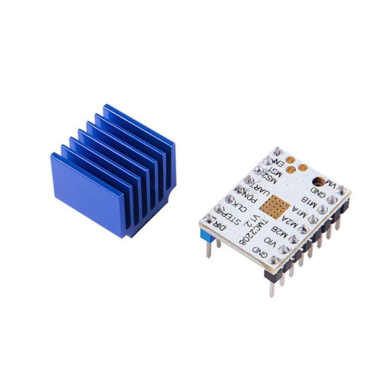 TMC2208 Stepper Motor Driver Module with Heatsink - View 2