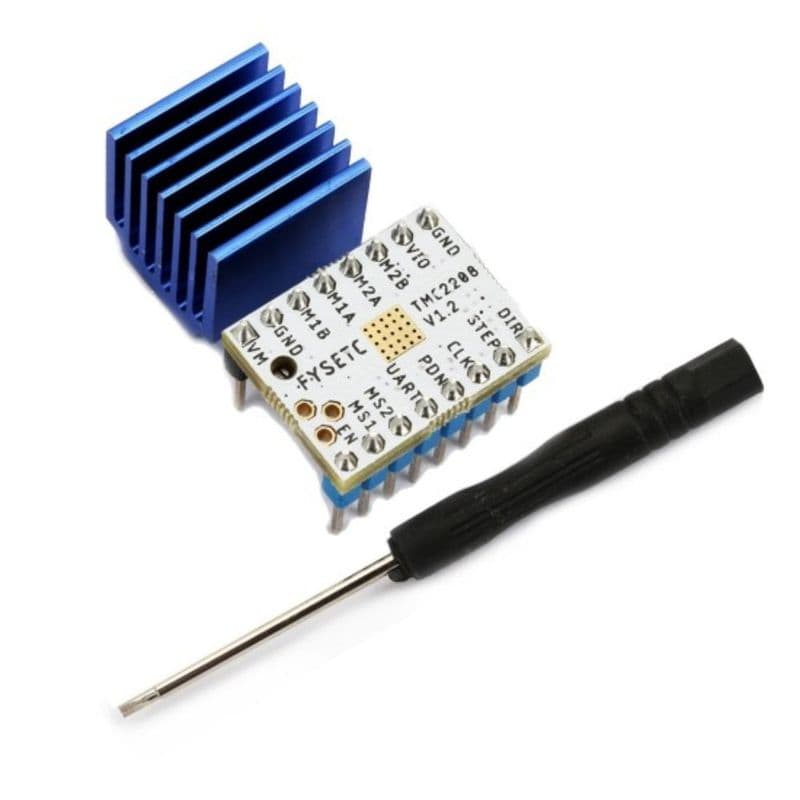 TMC2208 Stepper Motor Driver Module with Heatsink - View 3