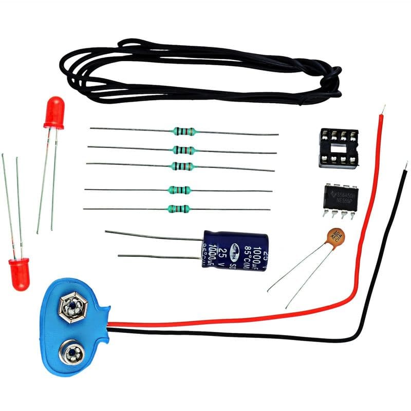 Touch Sensor using 555 timer - View 2