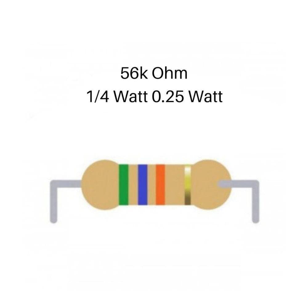 56K Resistance 1/4 Watt ±5% Tolerance - View 3