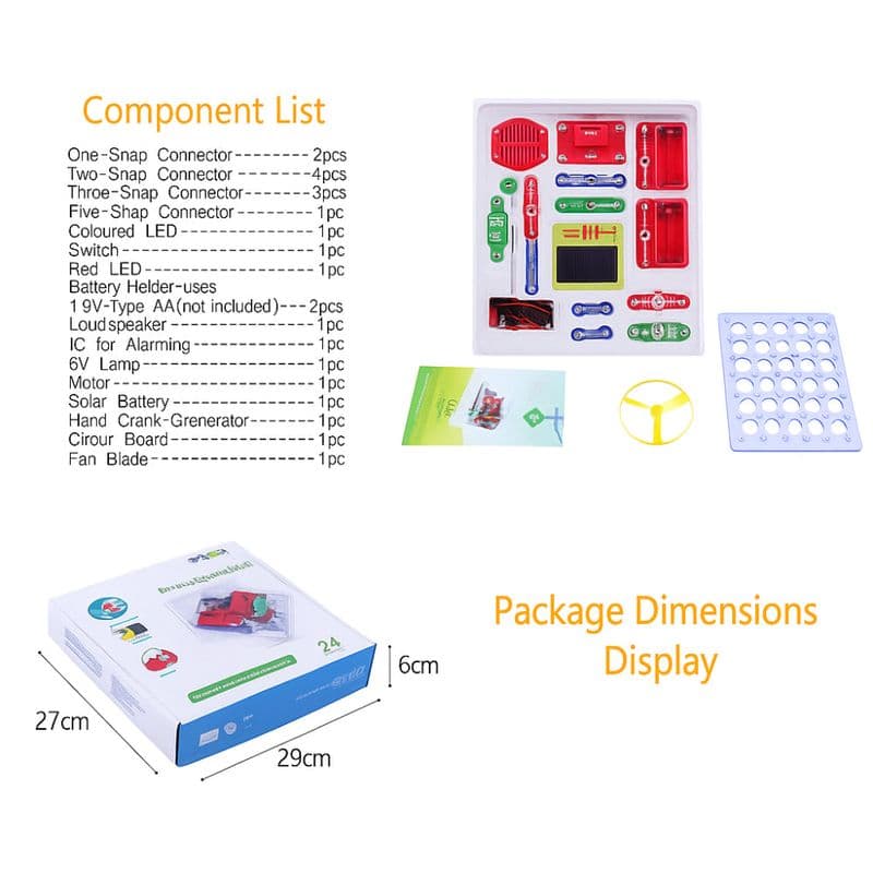 Green Energy Electronic Kit – 24 Experiments STEM Snap Circuits Set - View 2