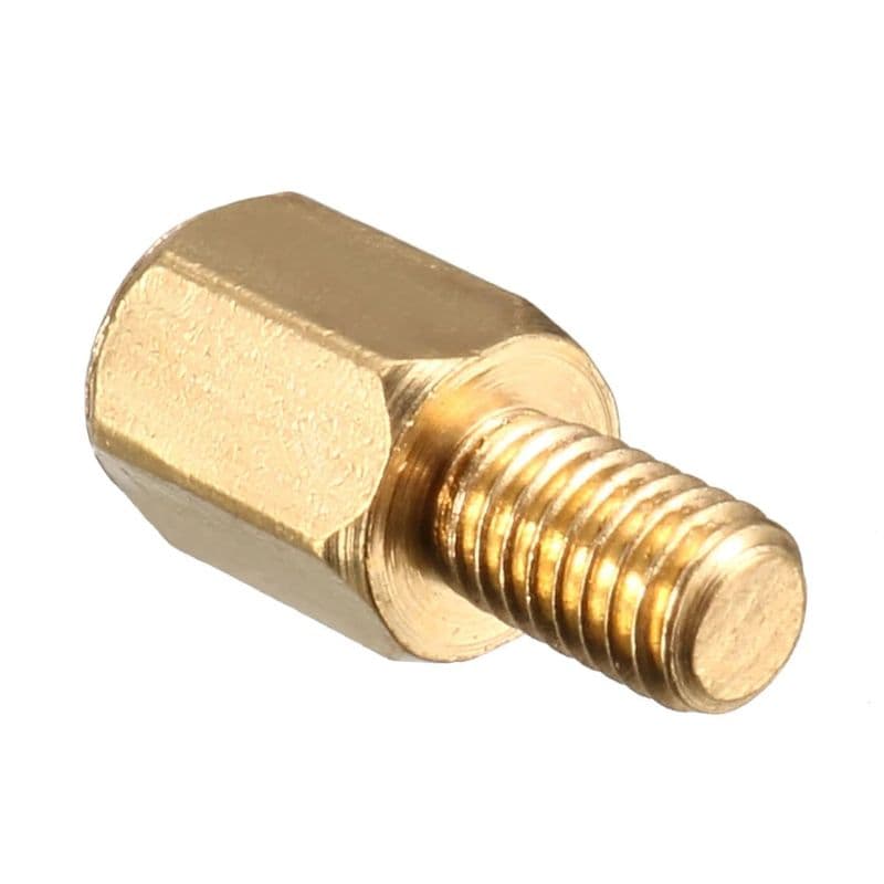 Hexagonal M3 PCB Column Male Female Threaded Pillar Bolt Screws Hexagonal Pillar length 6mm Thread length 6mm - View 3