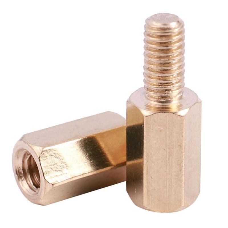 Hexagonal M3 PCB Column Male Female Threaded Pillar Bolt Screws Hexagonal Pillar length 8mm Thread length 6mm - View 2