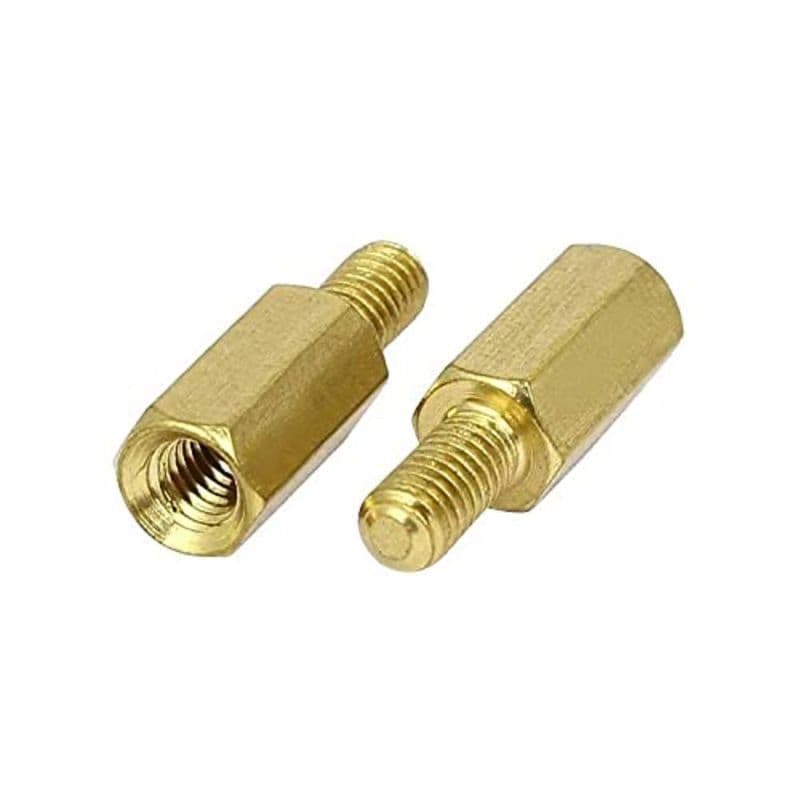 Hexagonal M3 PCB Column Male Female Threaded Pillar Bolt Screws Hexagonal Pillar length 12mm Thread length 6mm - View 2