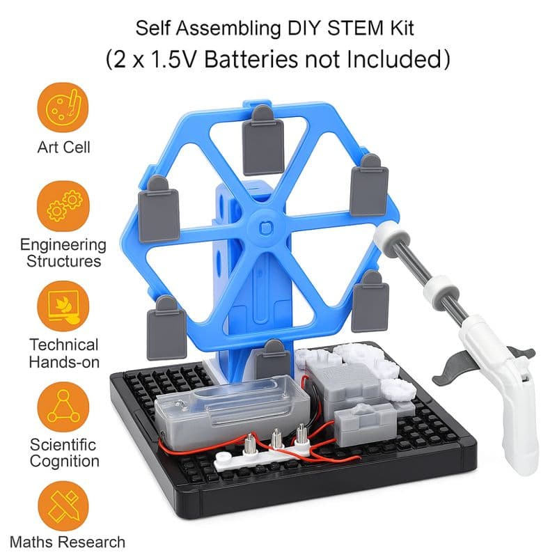 Rotating Bow and Arrow STEAM DIY Circuit and Machinery Kit 67 Pcs - View 1