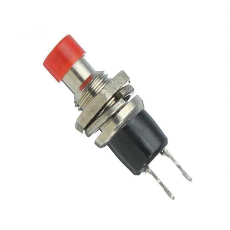 Push Button SPST Reset Red Steel Switch PBS-110 - View 3