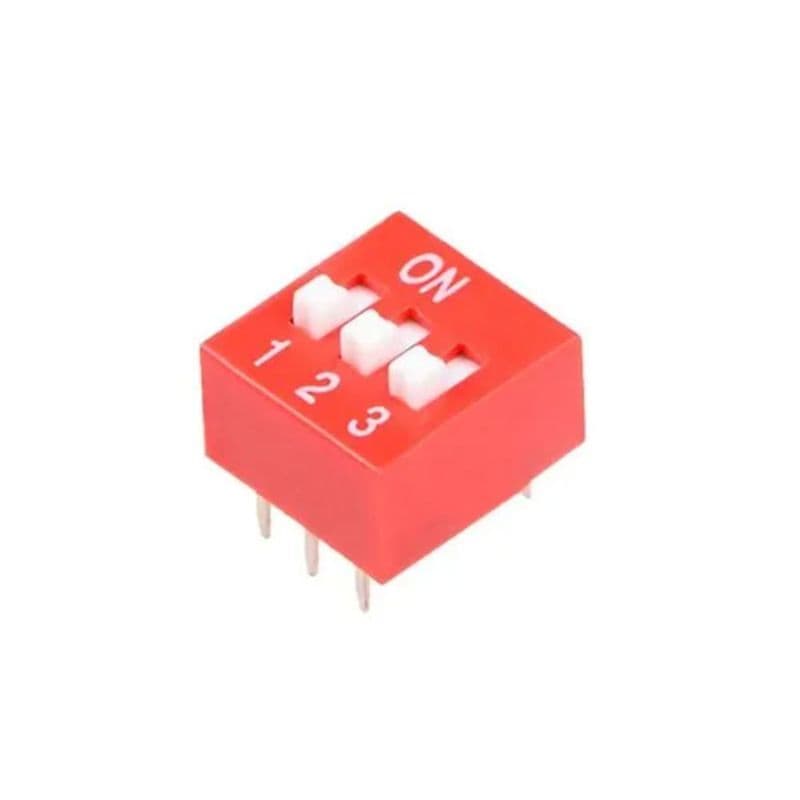 DIP Switch 6 Pin (3 Bit) Pitch 2.54mm - View 3
