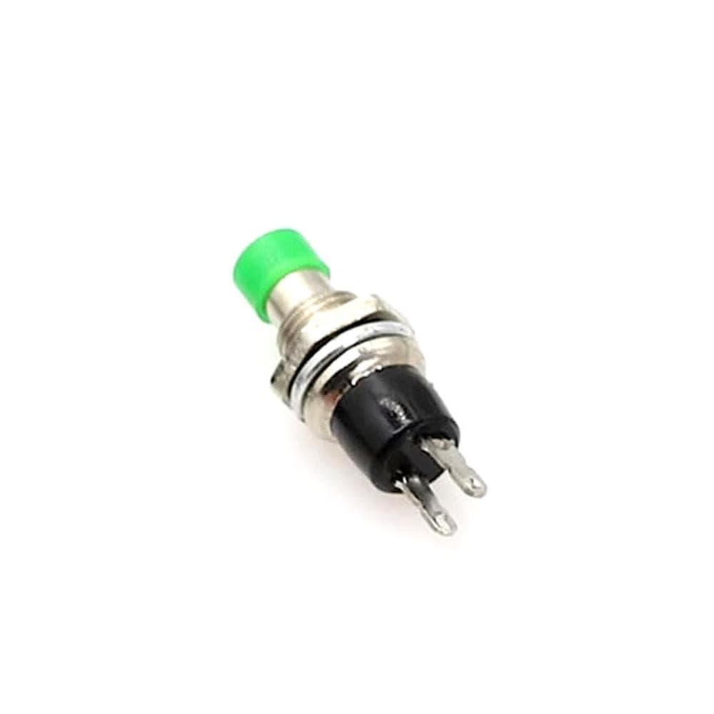 Push Button SPST Reset GreenSteel Switch - View 3