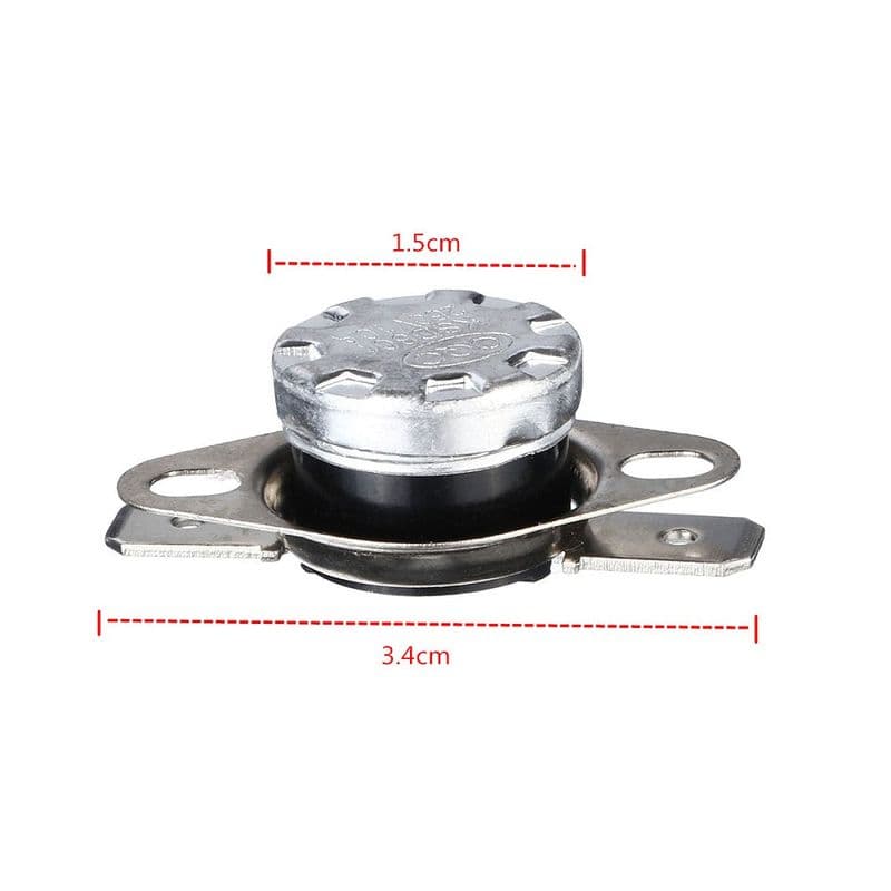 KSD301 Temperature Control Switch 110 Degree Normally Open, 10A 250V AC Thermostat - View 3