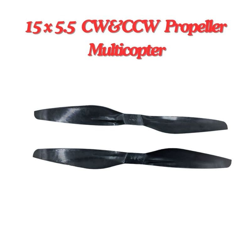 2-Blades 5.5-Pitch xx55 Propellers For Drone/Quadcopters CW + CCW (1-Pair) - View 3
