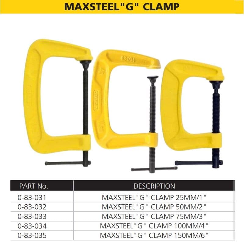 Stanley: Max Steel C-Clamps G-Clamp - View 1