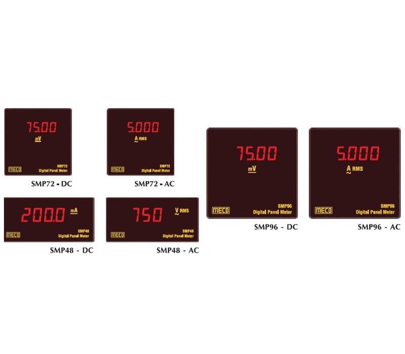 Meco: SMP48 Digital Panel Meter 0-750 AC Voltmeter - View 2