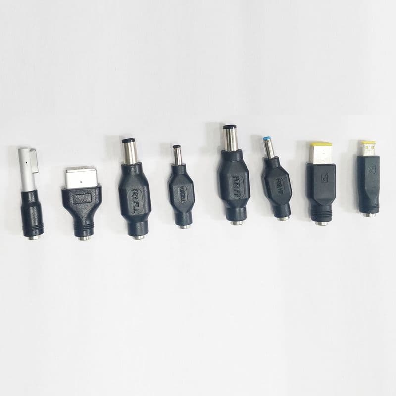 8 pcs DC Power Jack 5.5 * 2.1mm to 8 Laptop Plug Adapter Connector Converter - View 1