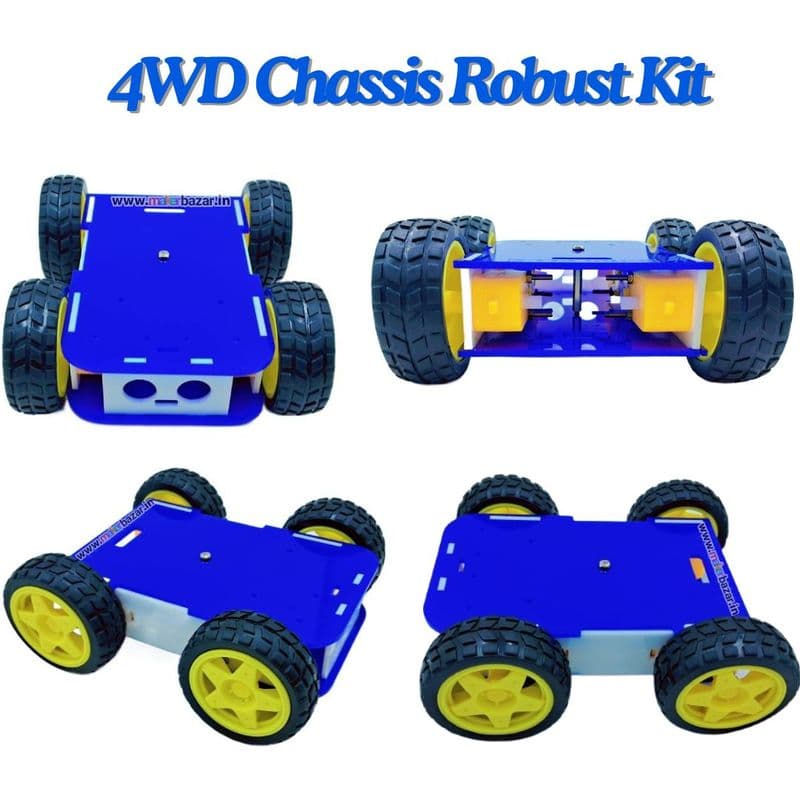 [Design-2] 4WD Chassis Robust and Versatile Robot Platform Kit - View 1