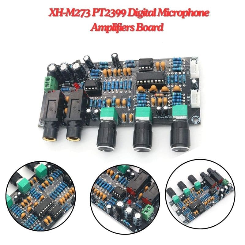 Digital Microphone Amplifiers Board Reverberation Karaoke Reverb NE5532 Pre-amplifier - View 2
