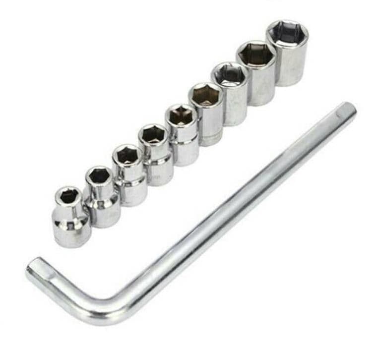 10pcs Socket Toolkit Wrench Set for Cars/Bike/Cycle - View 2